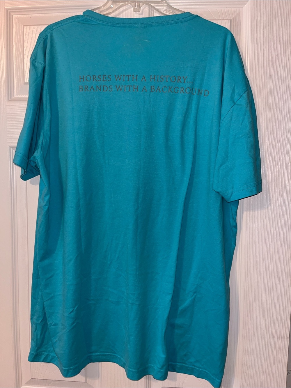 Four Sixes 6666 Ranch Turquoise V-Neck Tee - Picture 3 of 3